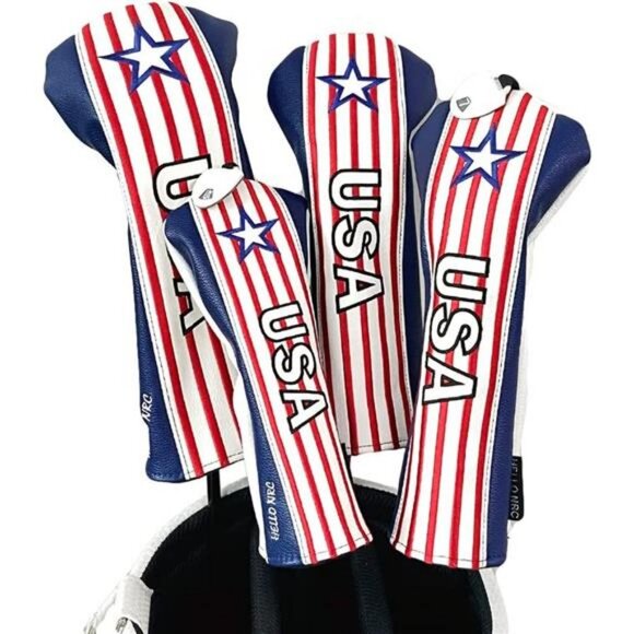 Golf Club Covers USA Driver Headcover Fairway Wood Covers Hybrid 135UT - Picture 3 of 7